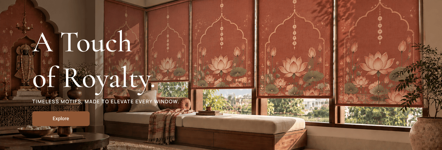 Linen roman blinds filtering afternoon light