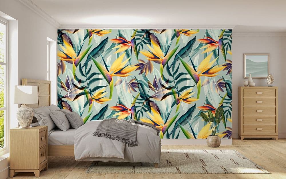 Seamless Tropical Leaves view 1
