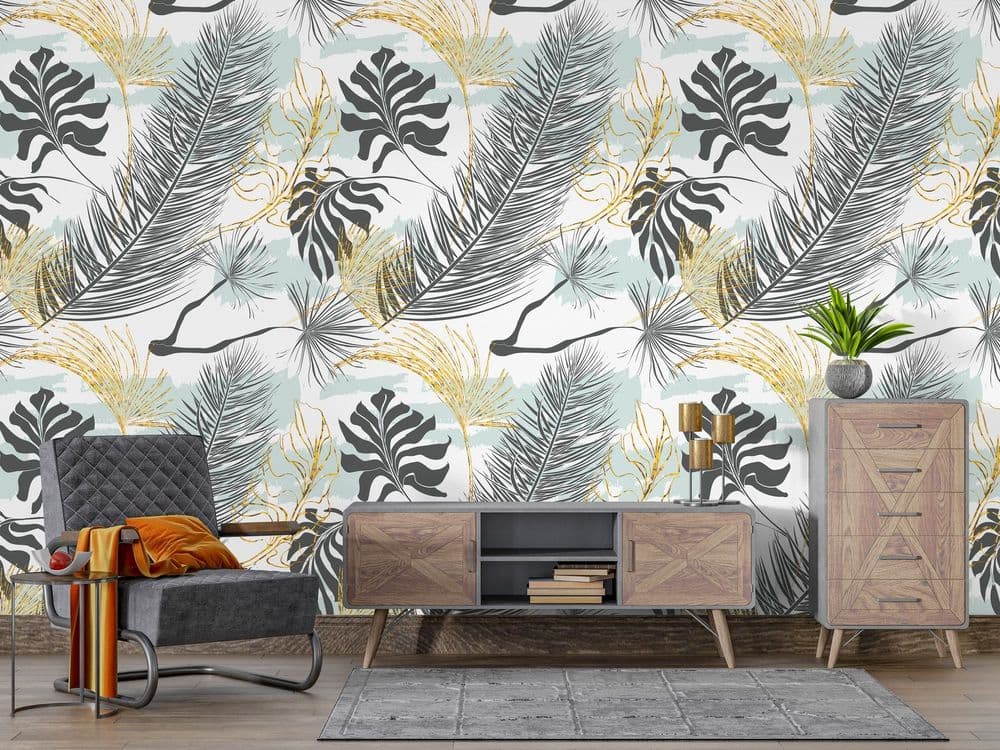 Tropical Palm Leaves view 1