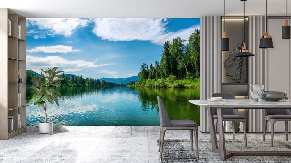 Serene Blue Lake view 1
