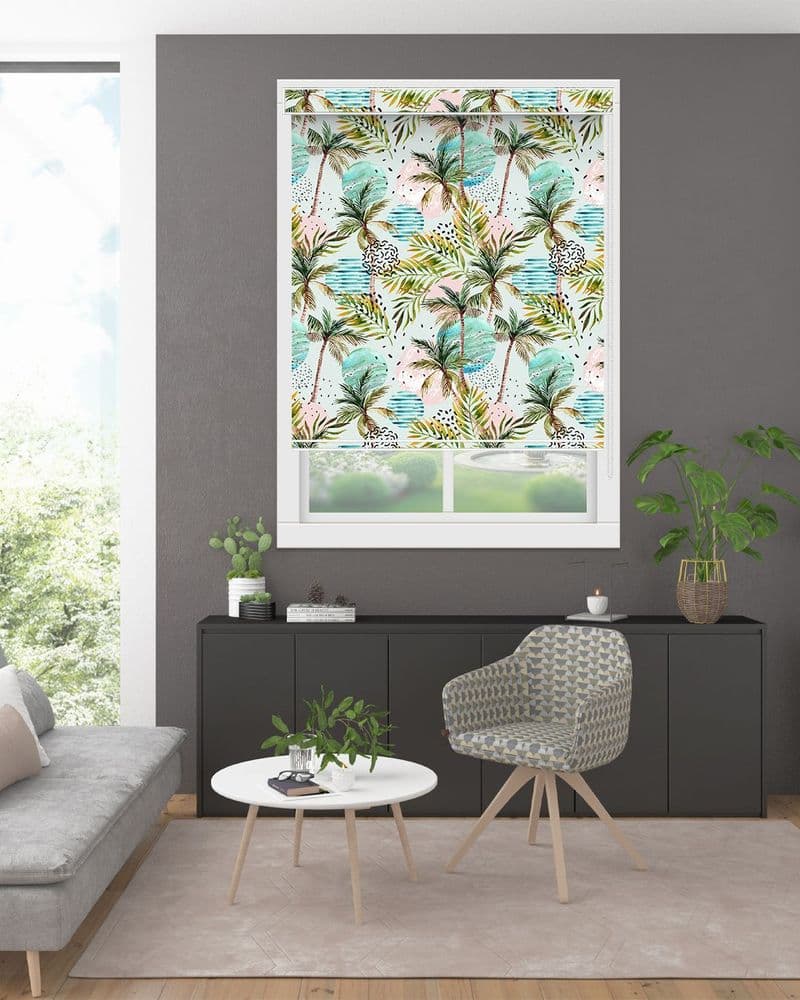 Geometric Floral Blinds view 1
