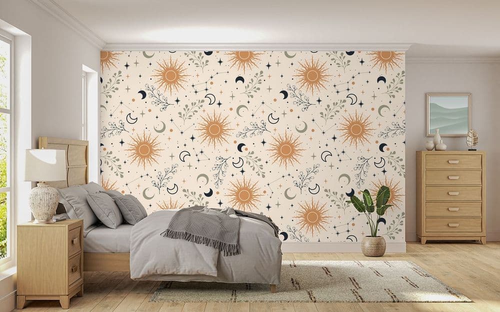 Sun & Moon Floral Pattern view 1