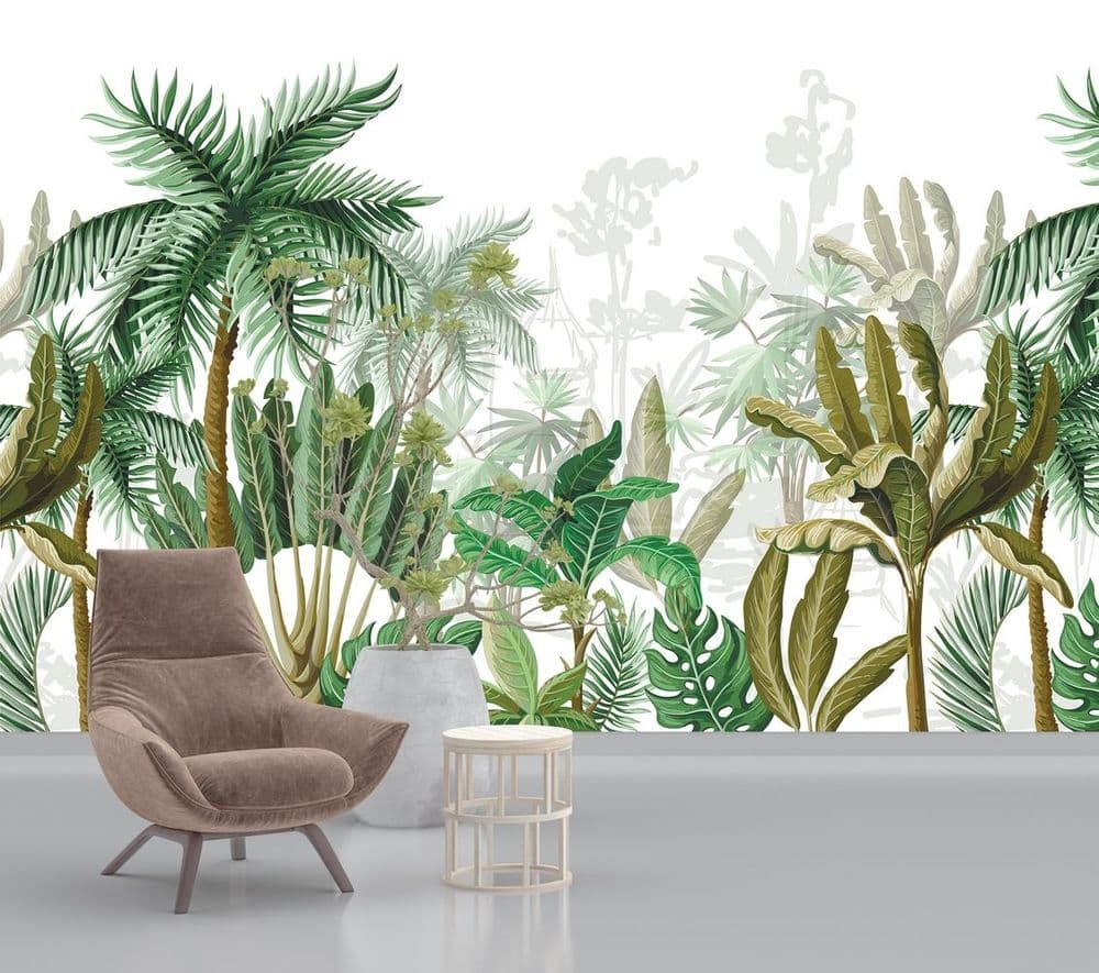 Tropical Palm Border view 1