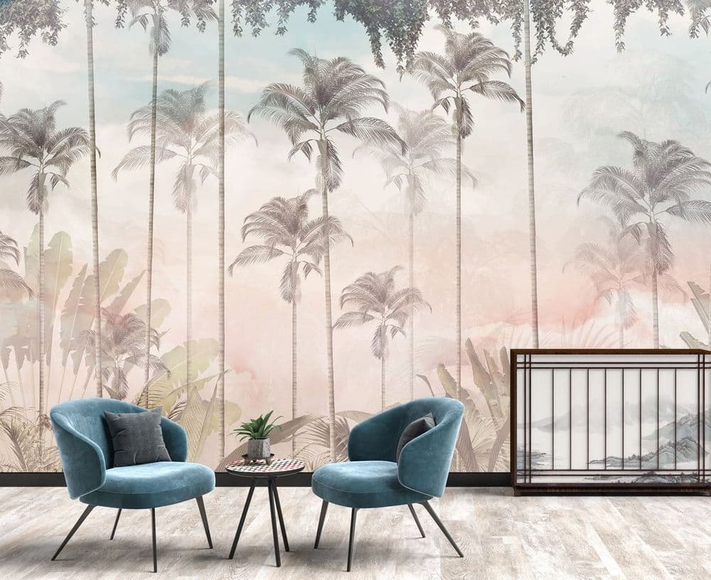 Pastel Tropical Landscape view 1