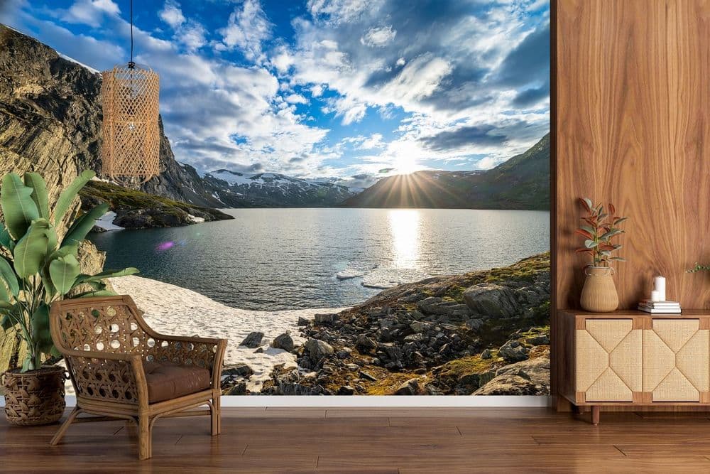 Mountain Lake Reflection view 1