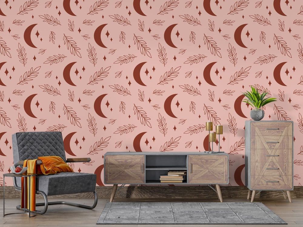 Pink Celestial Pattern view 1