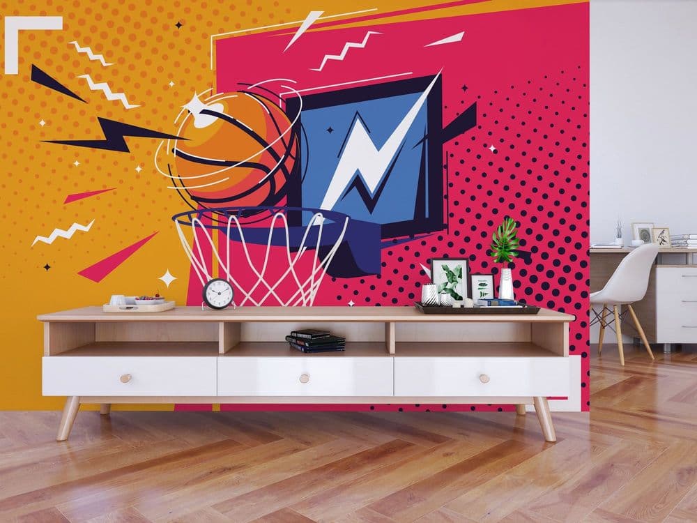 Modern Basketball Art view 1