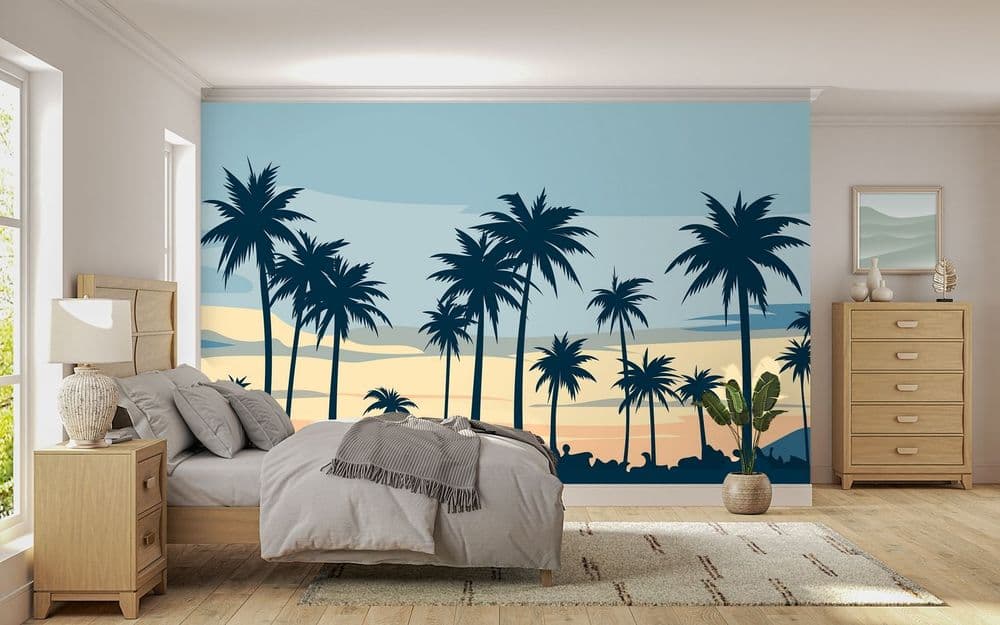 Tropical Palm Sunset view 1