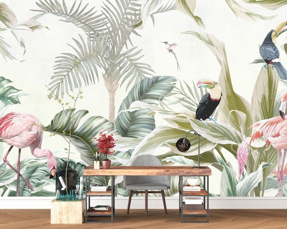 Tropical Flamingo Foliage view 1