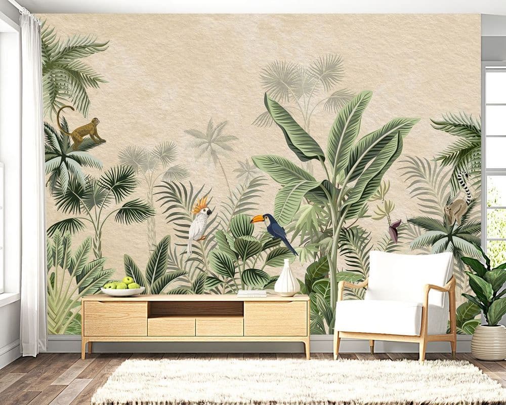 Tropical Botanical Wallpaper view 1