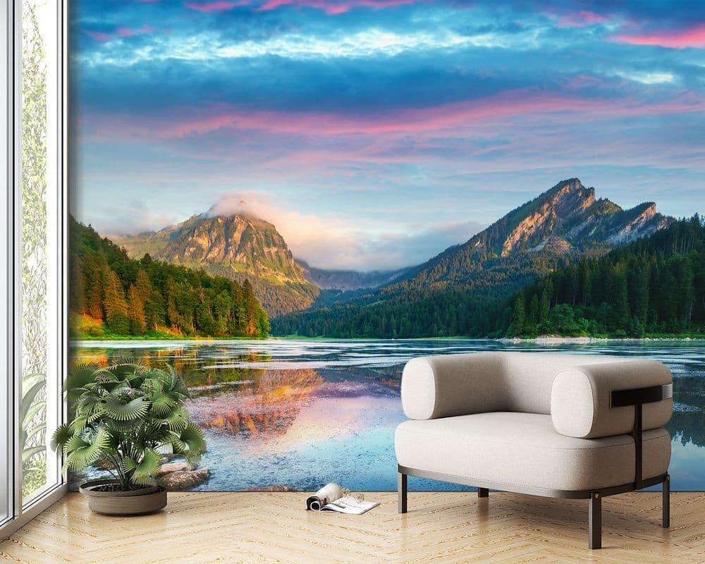 Mountain Lake Panorama view 1