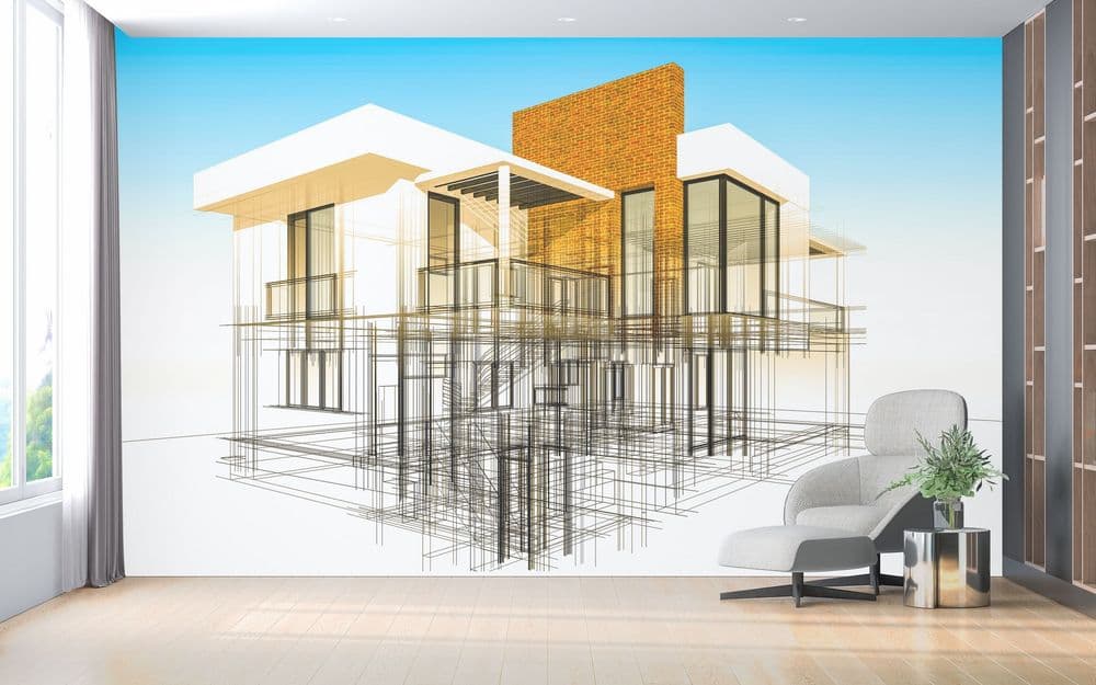 Modern 3D Architecture view 1