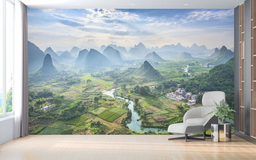 Mountain Valley Landscape view 1