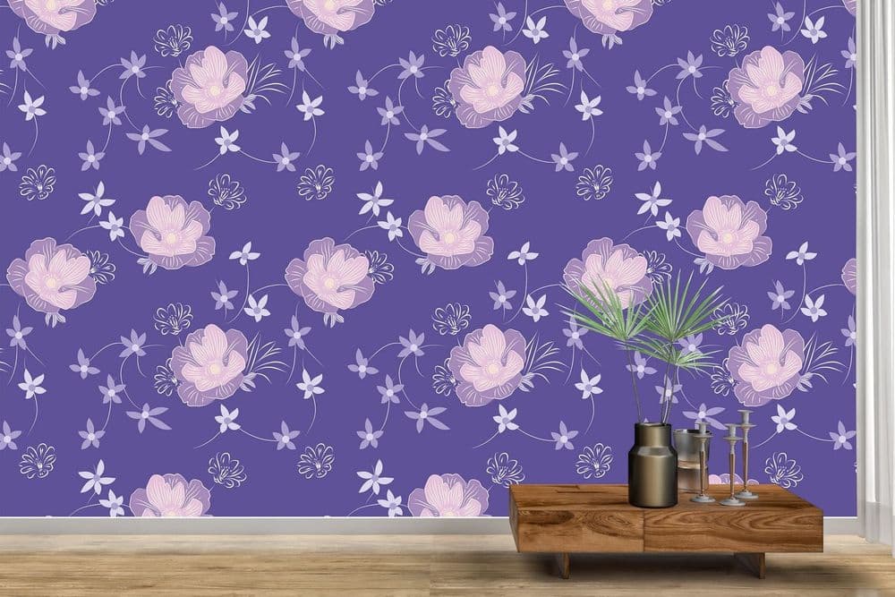 Purple Flower Pattern view 1