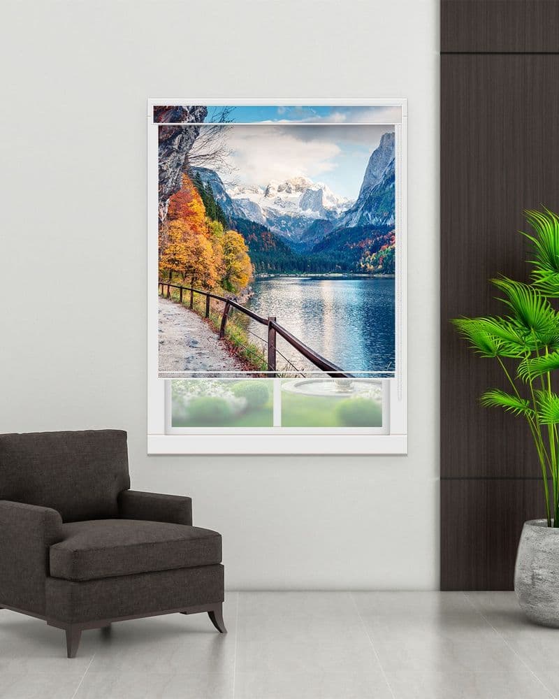 Autumn Lake Peaks view 1