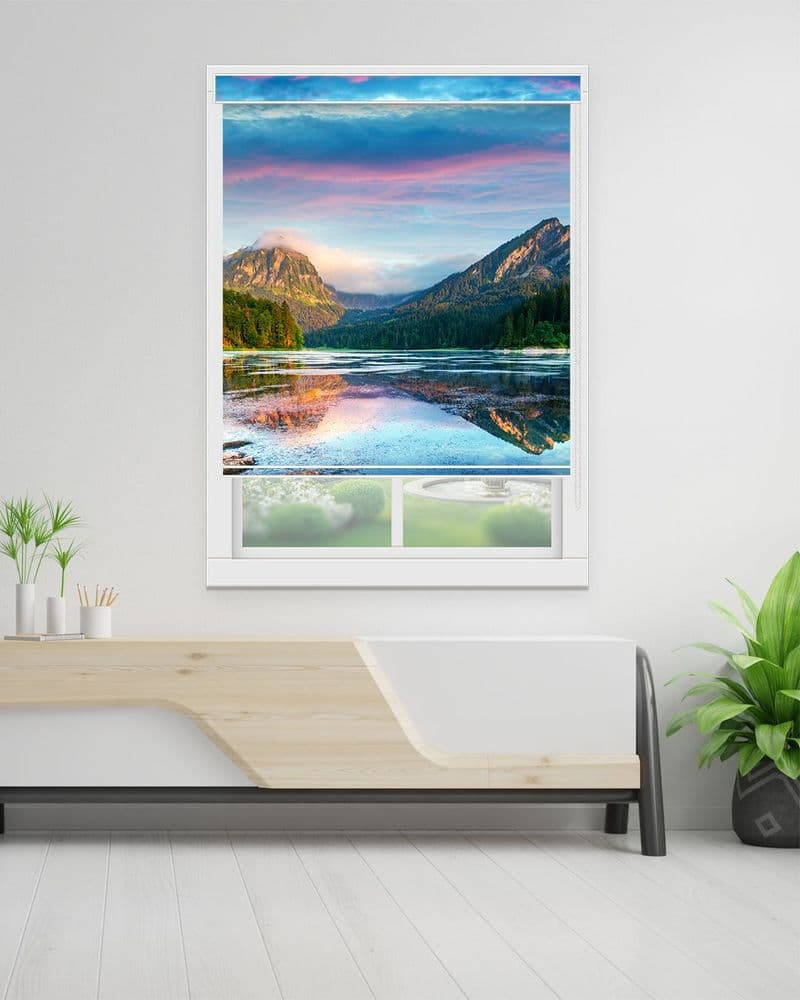 Twilight Mountain Lake view 1