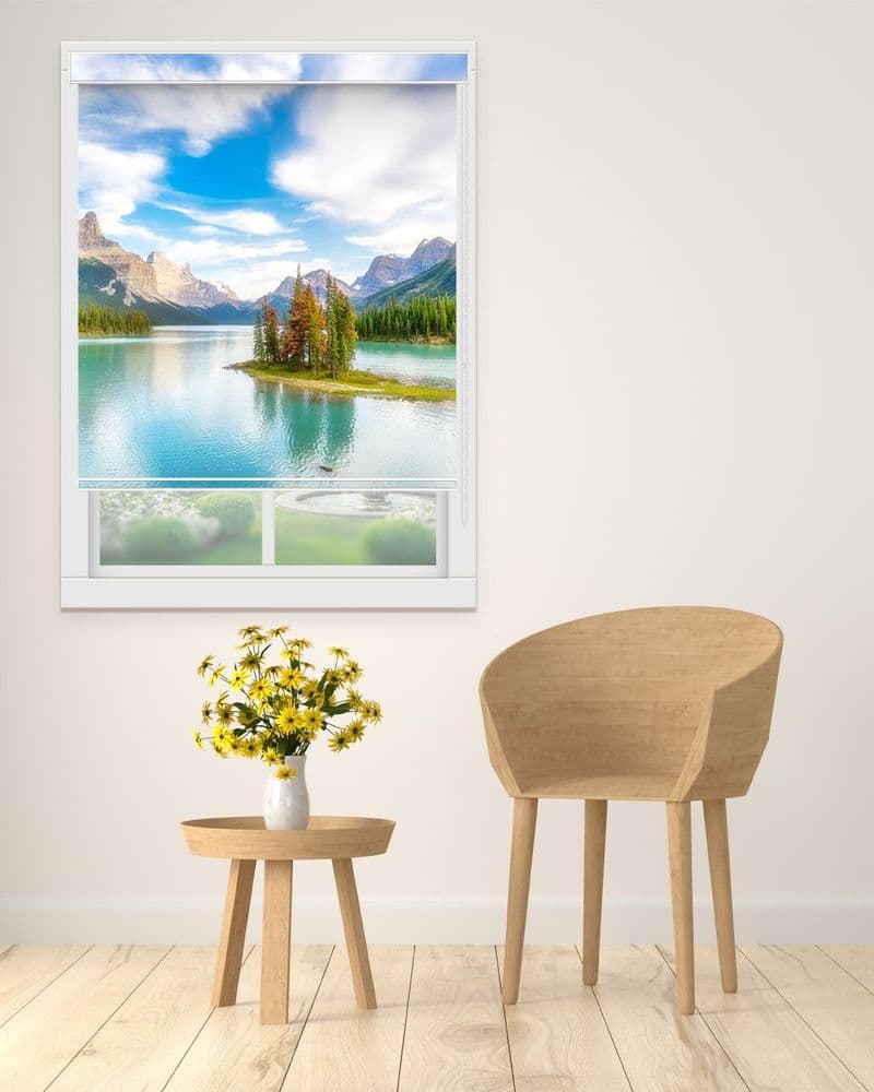 Turquoise Mountain Lake view 1