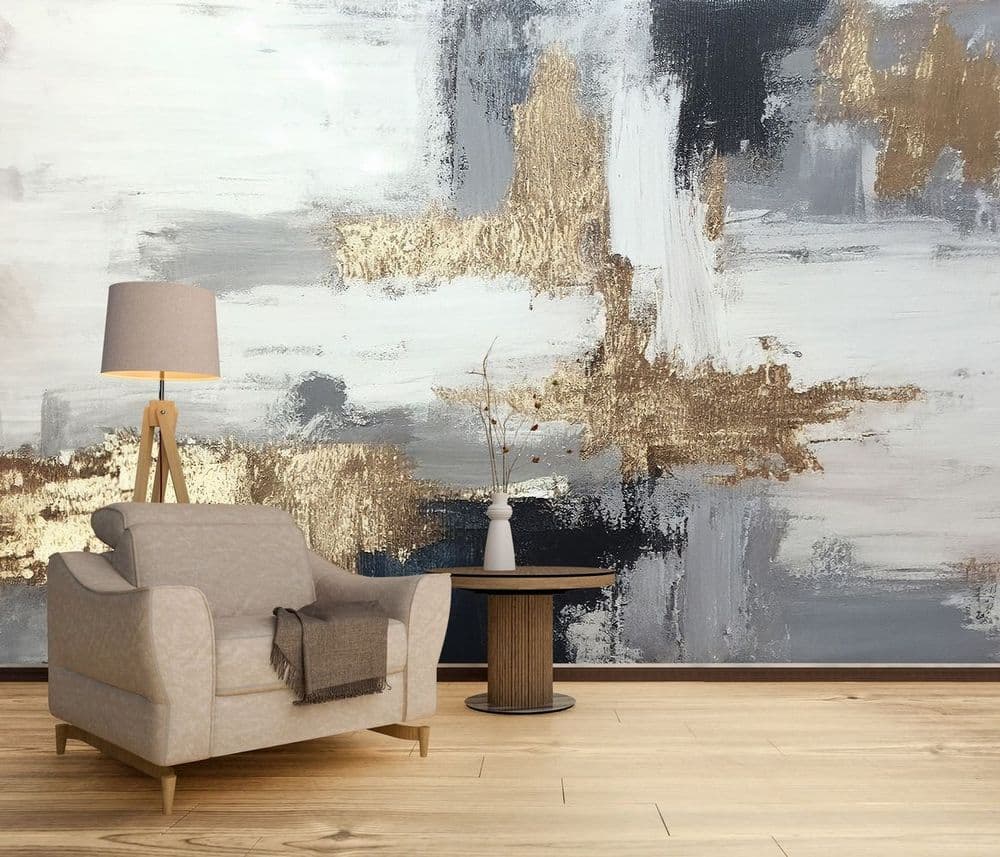 Golden Canvas Painting view 1