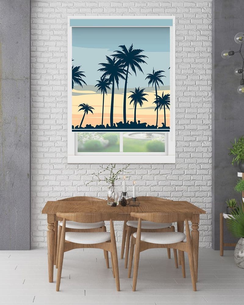 Sunset Palm Silhouettes view 1