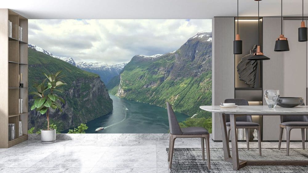 Scenic Mountain Fjord view 1