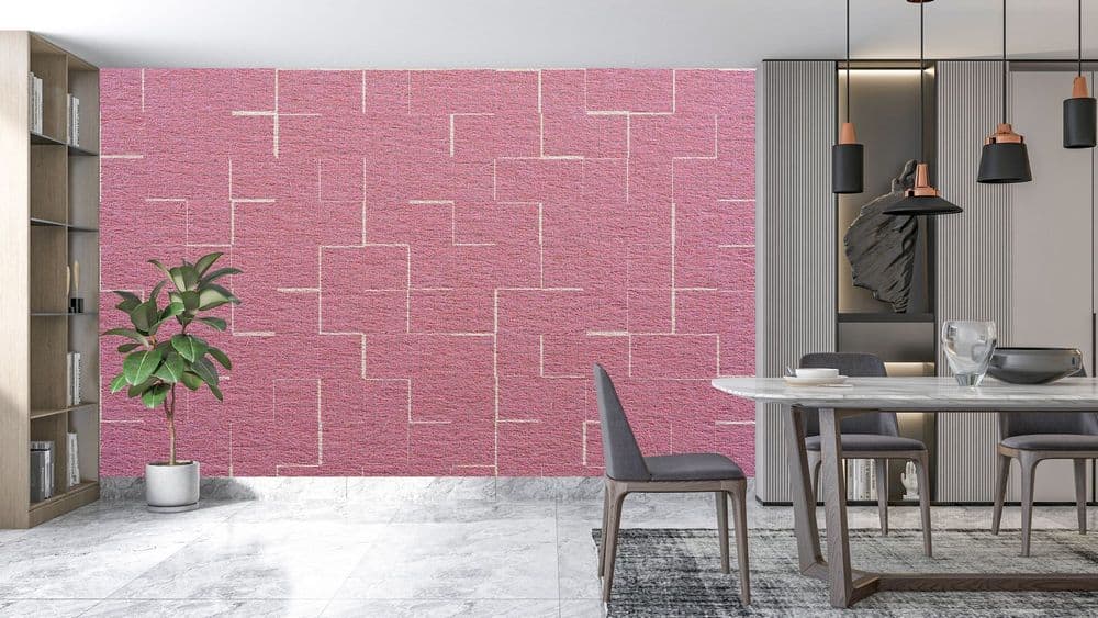 Pink Geometric Pattern view 1