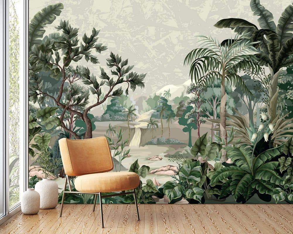 River & Palm Jungle view 1