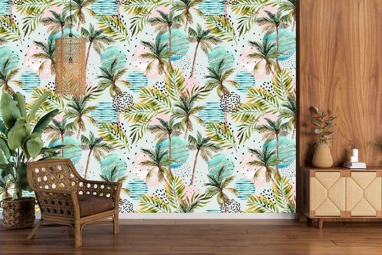 Abstract Summer Palm
