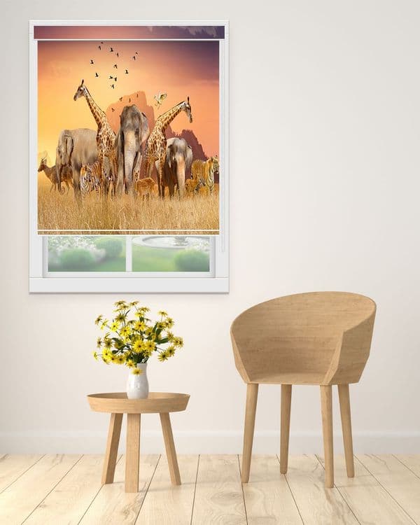 Giraffe Sunset