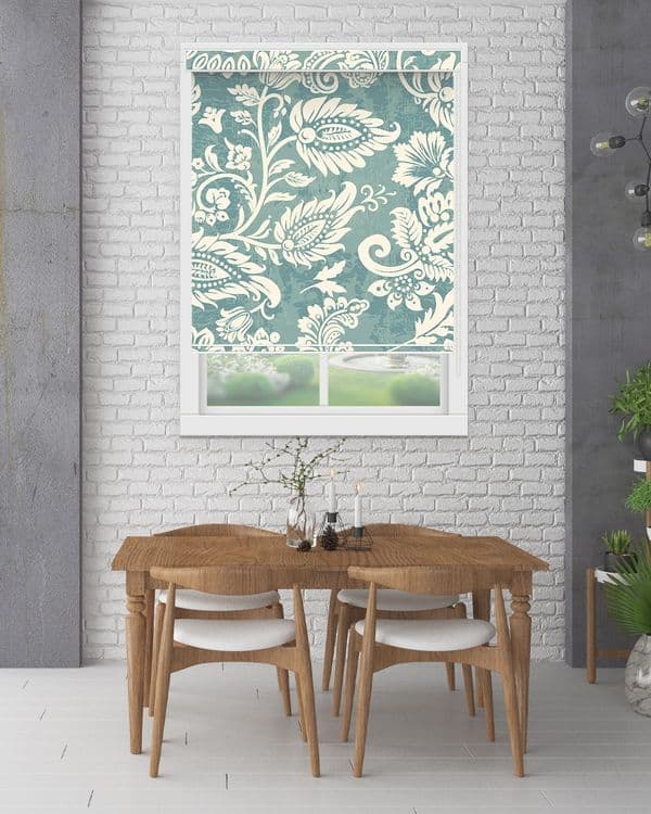 Aqua Damask Garden
