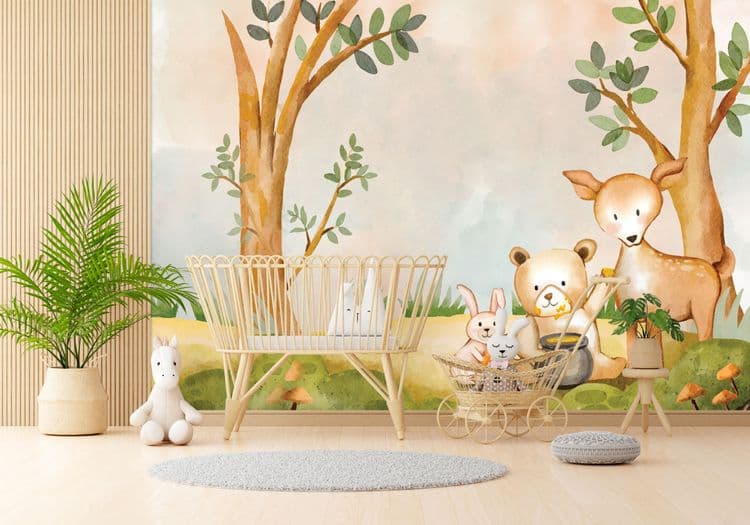 The Little Fawn’s Watercolor Tale
