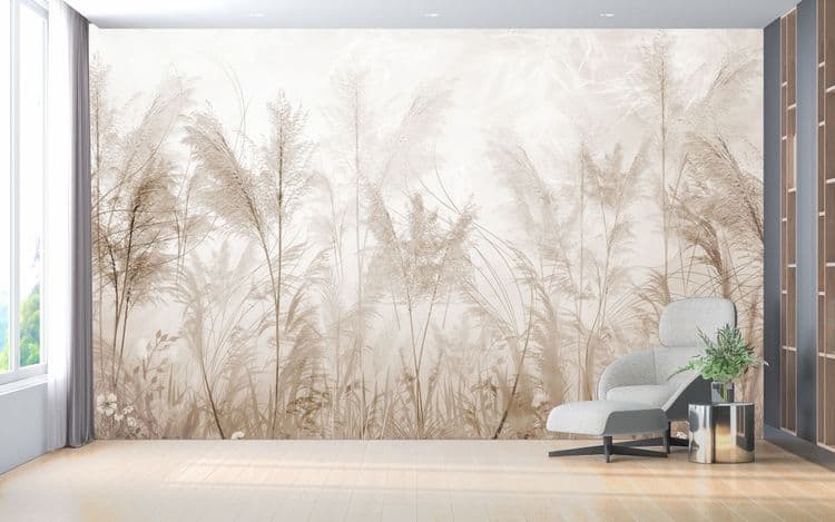 Beige Tropical Trees
