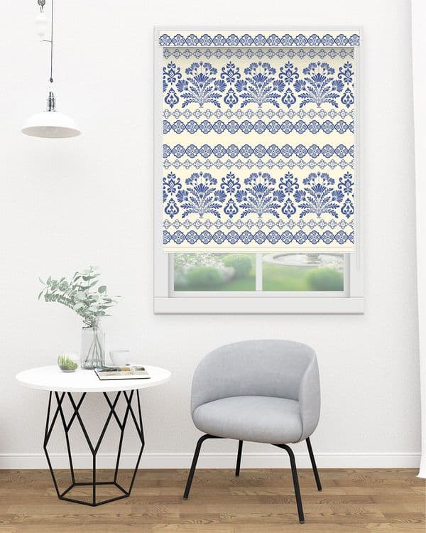 Indigo Border Lace