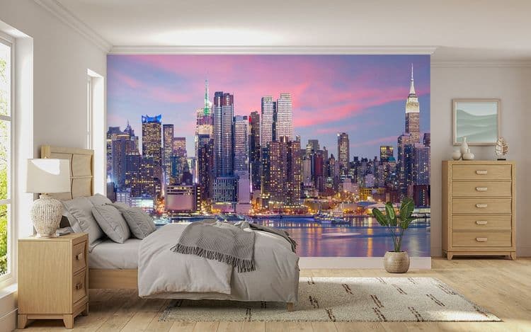 Manhattan Night Skyline