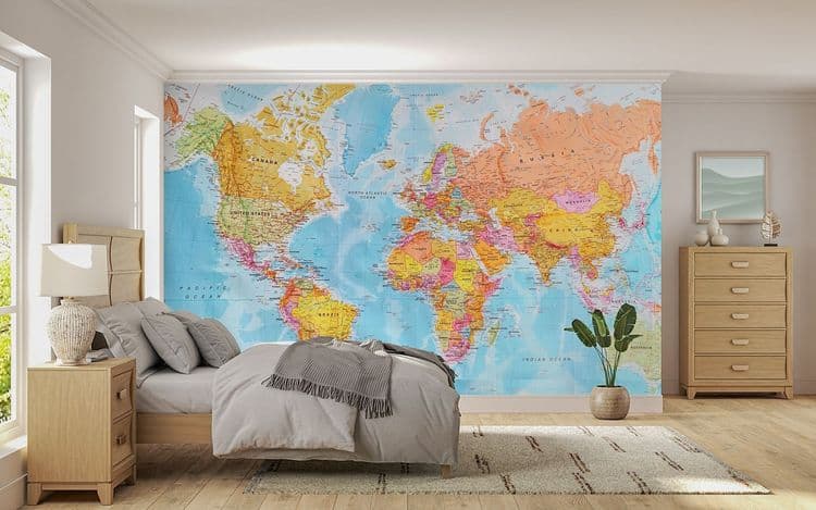 Colorful World Map