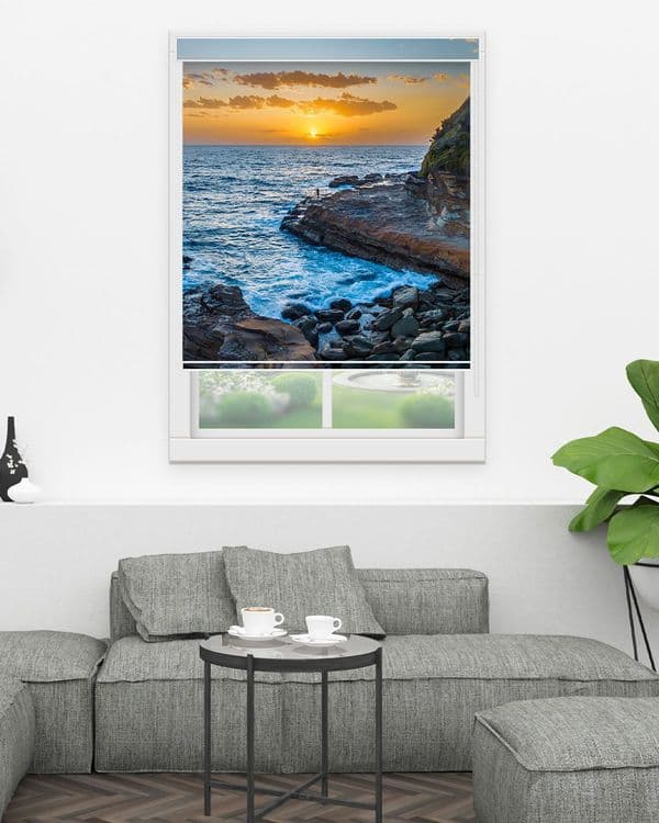Cliffside Sunset Sea