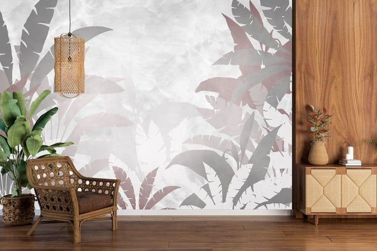 Blush Tropical Leaves