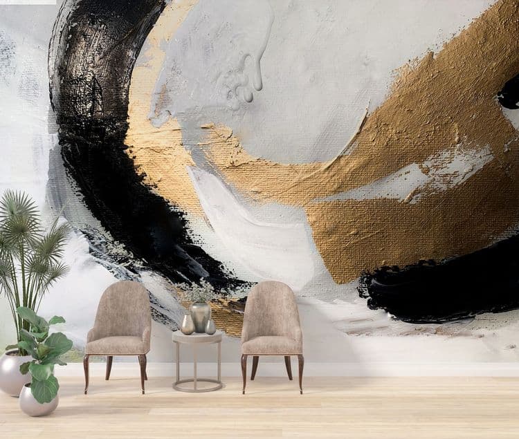 Abstract Golden Swirl