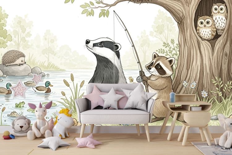 Raccoon and Badger’s Riverside Adventure