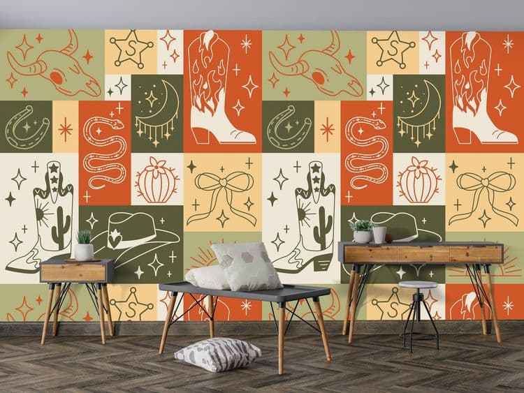 Colorful Folk Art Pattern
