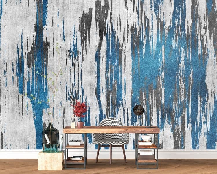 Abstract Blue Drips