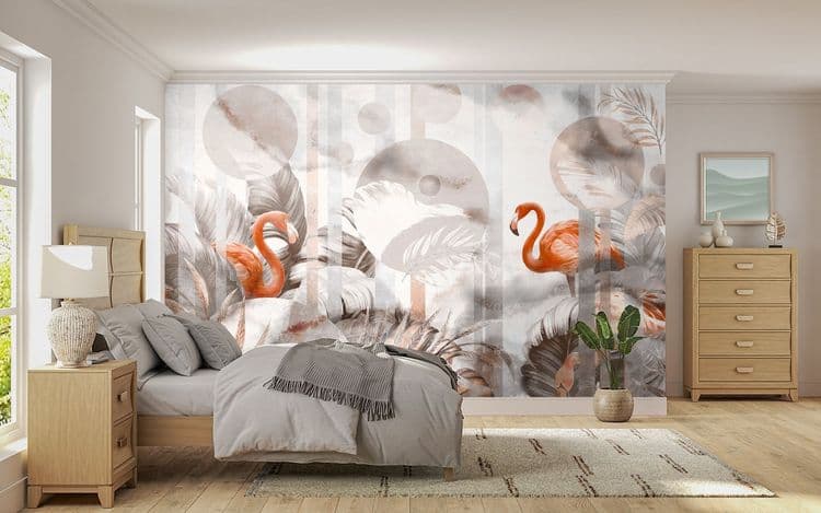 Tropical Flamingo Wallpaper