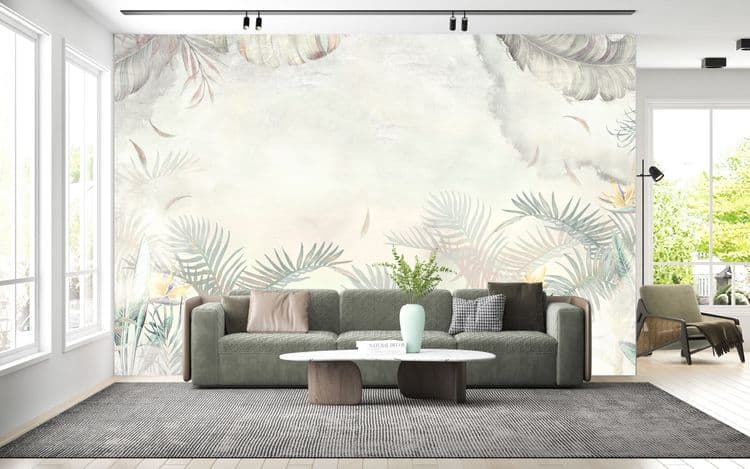 Pastel Tropical Flowers