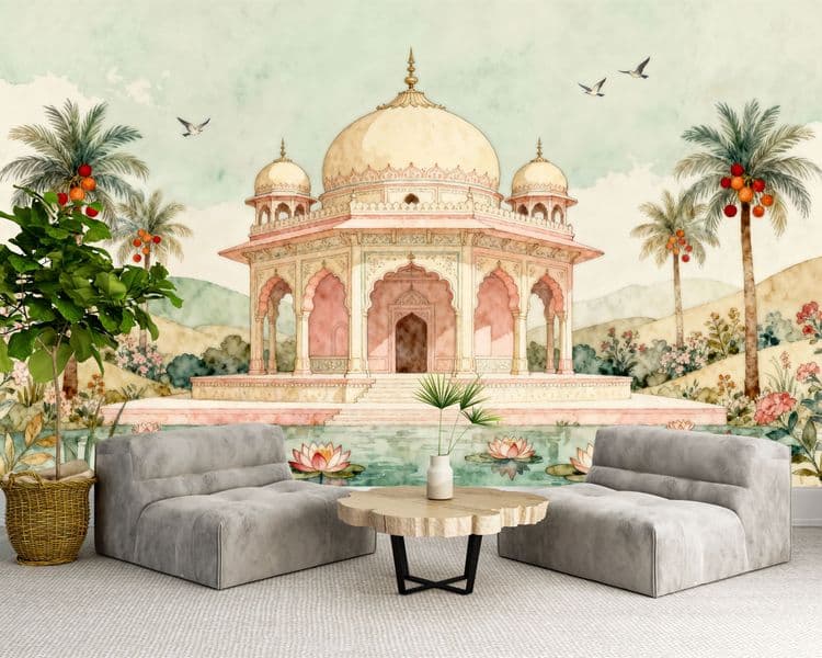 Whimsical Palace Reflection
