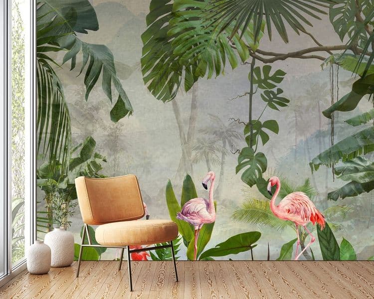 Pink Flamingo Tropical