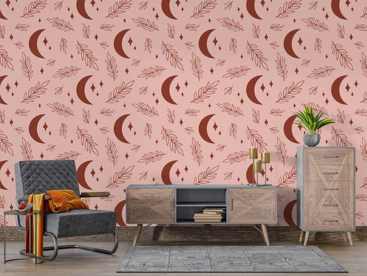 Pink Celestial Pattern