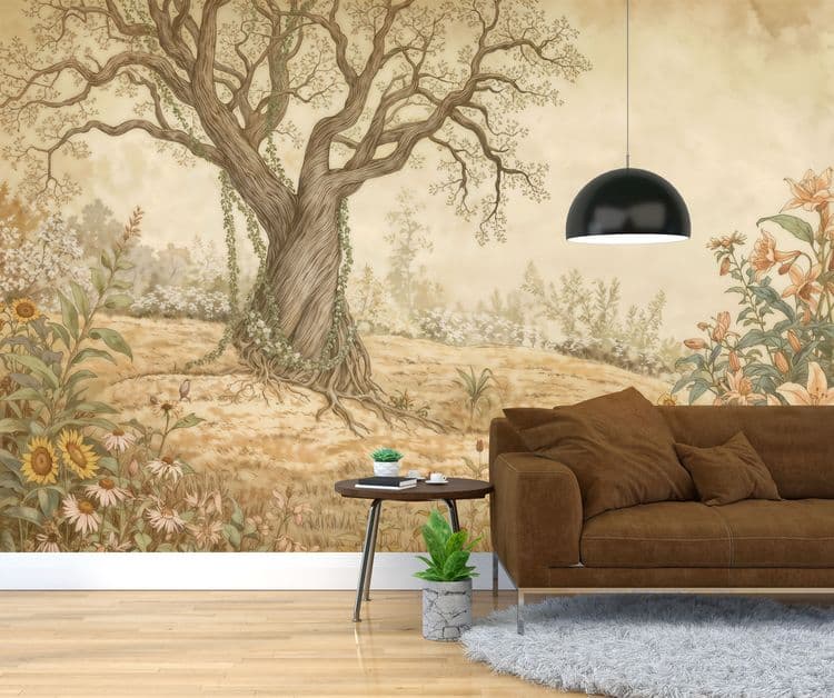 Vintage Wildflower Meadow