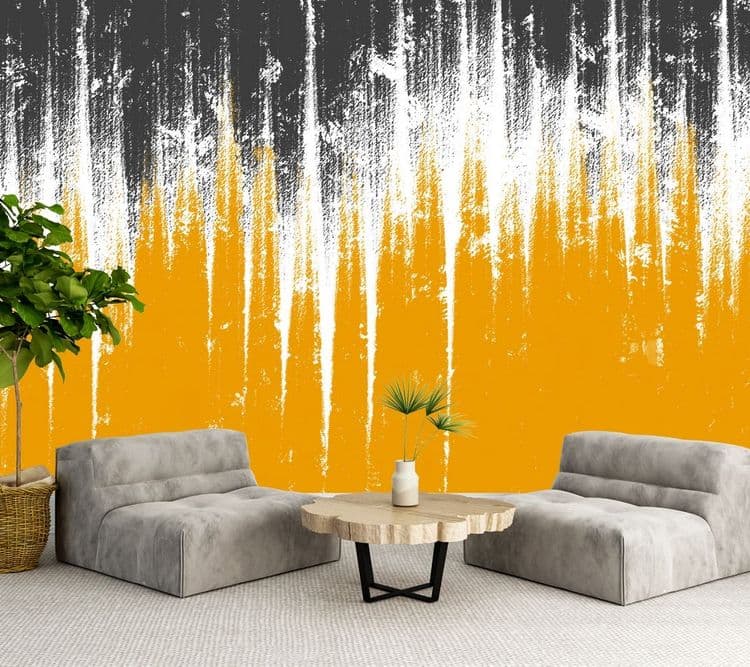 Gold Drip Abstract