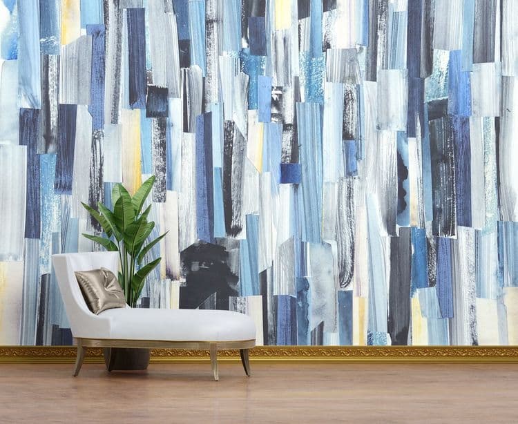 Abstract Blue Stripes