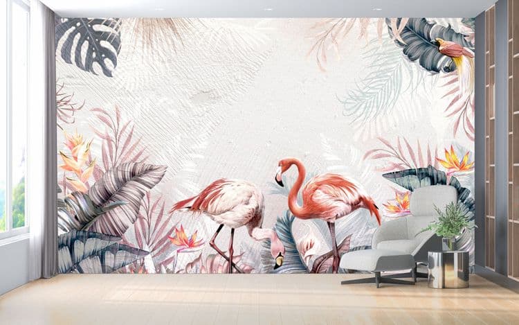 Tropical Flamingo Foliage
