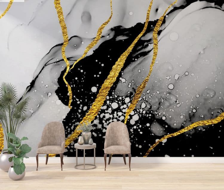 Black Gold Marble